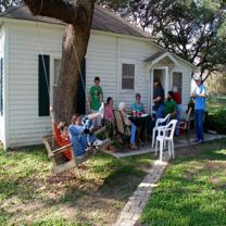 Family together again on the farm in Hallettsville